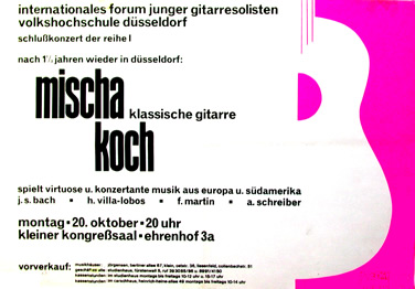 Konzertplakat ISIGL/VHS Düsseldoref 1968